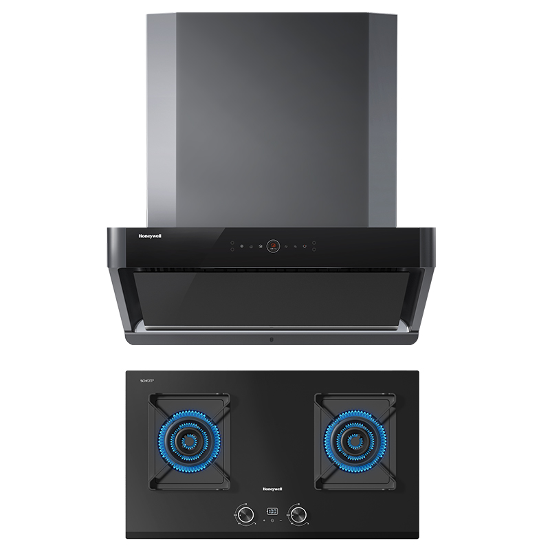 Honeywell/霍尼韦尔RH21+GH1油烟净化器家用抽油烟机烟灶套装
