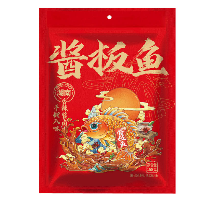 手撕酱板鱼酱板鸭湖南常德正宗特产特色小吃香辣零食熟食鱼干即食