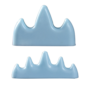 成竹堂仿瓷仿玉塑料笔山笔搁初学者学生书法毛笔支架笔托五指峰小笔山文房四宝摆件创意多功能毛笔用书法用品