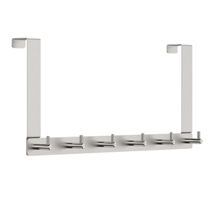 304门后挂钩挂衣钩2cm厚门超长款衣柜门上衣服收纳架免打孔挂衣架