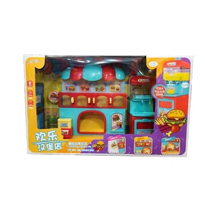 儿童仿真面包店汉堡包超人屋厨房披萨屋烤炉奇奇和悦悦过家家玩具