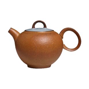 台湾陶艺师苏保在汝窑初晴丹霞壶丹霞茶盅清波壶承7件套茶具手工