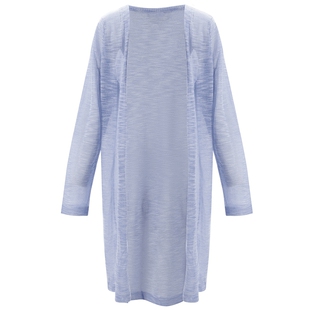 马天奴2025春夏新款纯色针织开衫薄款罩衫中长款空调衫气质时尚女