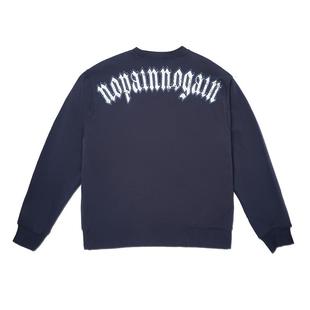 【张宸逍同款】NPNG圆领套头卫衣男女哥特宽松卫衣街头情侣上衣新