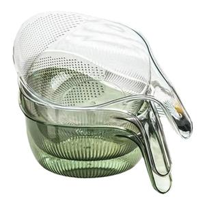 淘米神器洗米洗菜厨房沥水简约篮子家用手柄淘菜多功能水果盆子