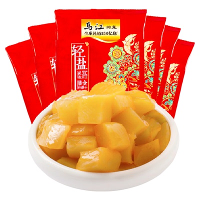 乌江减盐脆口榨菜芯120g*6袋