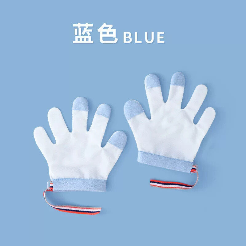 宝宝户外爬行手套防吃手包大拇指婴儿吃手小孩戒吃手啃指甲咬手指
