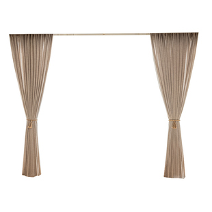 日式田园风亚麻纱帘透光不透人宋式美学棉麻窗帘侘寂风半遮光窗纱