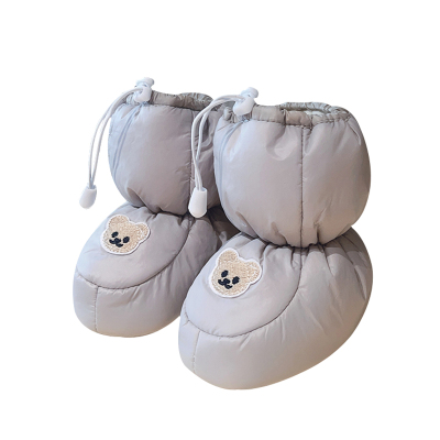 新生婴儿小月龄冬季加厚保暖棉鞋高帮外出防掉0-1岁男女宝宝鞋子