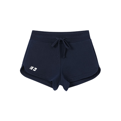 FORNINES简约基础logo运动短裤女夏季休闲裤百搭热裤针织三分裤子