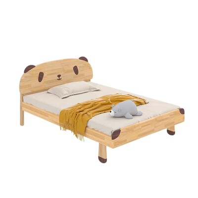 爱果乐橡胶实木儿童床1.2m单人床