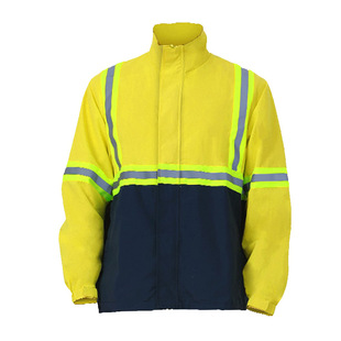 防泼水反光外套工作服长袖风衣建筑工地交通安全防护服可印制logo