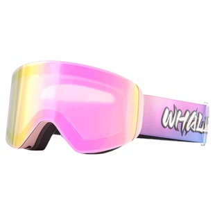 鲸鱼WHALE磁吸滑雪眼镜滑雪镜护目镜登山小柱面雪镜女可戴近视男