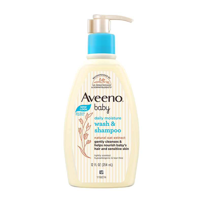【自营】Aveeno艾惟诺艾维诺婴儿宝宝洗发沐浴露二合一温和354ml