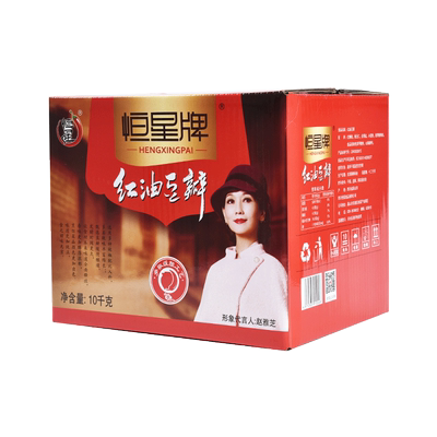 恒星牌红油豆瓣酱加细免剁10kg装