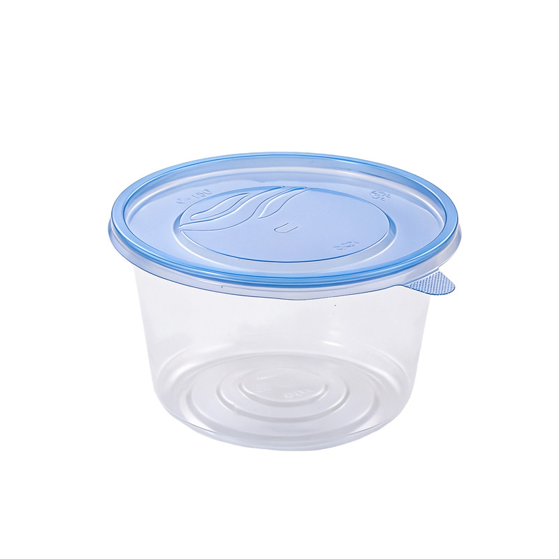家用免洗餐盒一次性圆形打包盒食品级pp加厚透明碗可微波加热汤碗