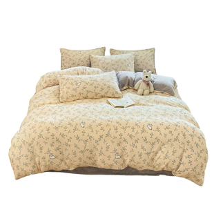 牛奶绒床上四件套法兰珊瑚绒被套2025新款秋冬床单加厚加绒三件套