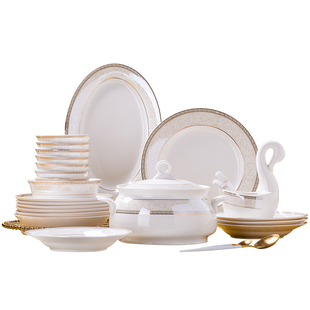 碗家用2026新款高颜值景德镇陶瓷餐具套装轻奢乔迁碗盘结婚礼物