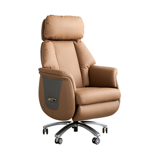 顾家家居电动老板椅可躺午休办公椅通风按摩舒适久坐电脑椅真皮椅