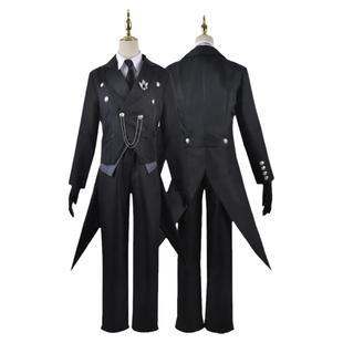 雾都动漫黑执事夏尔COS管家赛巴斯蒂安燕尾服 二次元套装制服套装