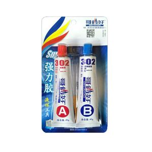 AB胶水强力哥俩好万能胶改性丙烯酸酯快干胶修鞋胶手工胶木头瓷砖