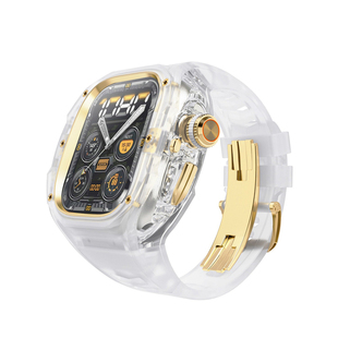 适用Ultra3表带AppleWatchUltra2快拆改装表壳iWatch苹果iWatchS手表带iWatchultra保护壳套透明一体腕表新款