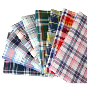 特价柔软舒适纯棉磨毛格子布料 全棉衬衫睡衣床品裤子连衣裙面料