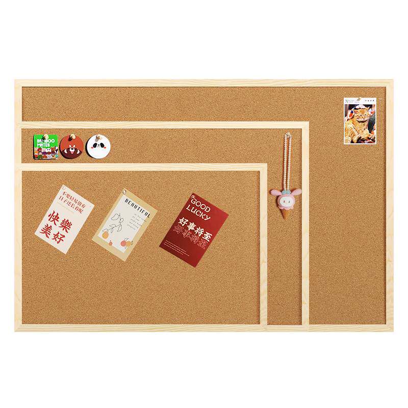 桌面愿景墙贴毛毡板墙面装饰留言板软木板记事板相框挂墙上照片板图钉水松板拍立得展示板公司文化墙房间氛围