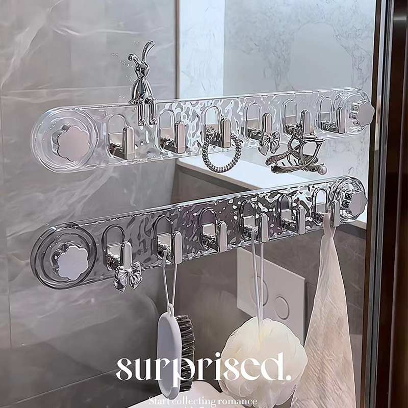 吸盘门后挂钩承重粘胶浴室置物架钩子入户门挂衣架收纳透明挂钩