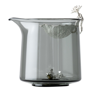 新款莲趣银璃公道杯吸磁莲花公道杯一体高档纯银过滤公杯茶具配件