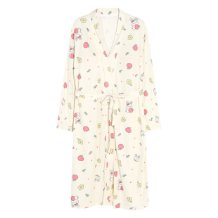 睡袍女士长袖春秋季带胸垫一体系睡衣性感女人浴袍家居服秋冬薄款