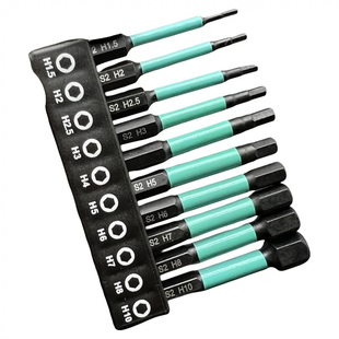 德国PARKSIDE超硬S2钢加长十字电动内六角批头棘轮螺丝刀强磁批头