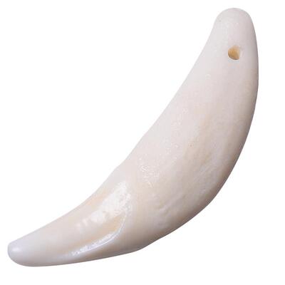 真正黑狗牙吊坠狗牙齿挂件