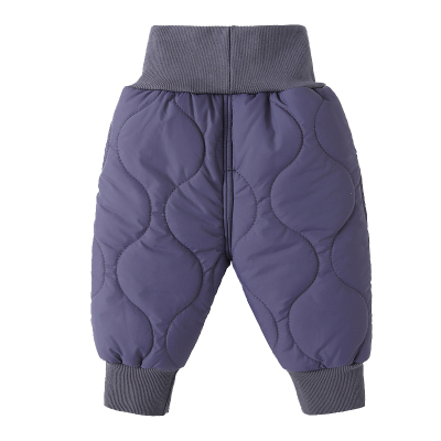 婴幼儿加绒加厚裤子高腰护肚脐