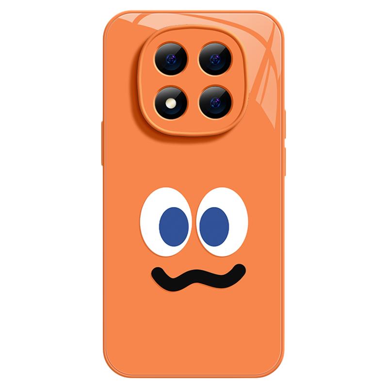 适用红米note15pro手机壳女款note14保护套小米高级note11pro硅胶防摔13por+全包redmi玻璃12turbo软好看橙色