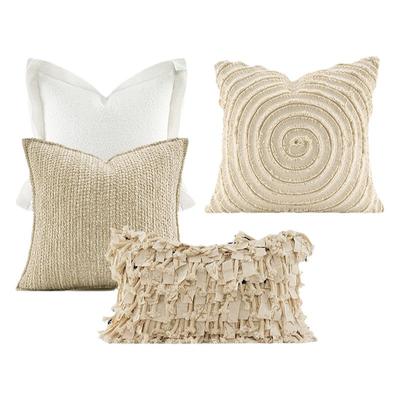 柏洛斯方枕高端米色样板间