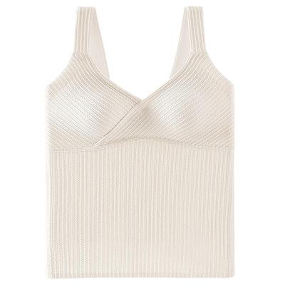 德绒保暖背心女自发热带胸垫