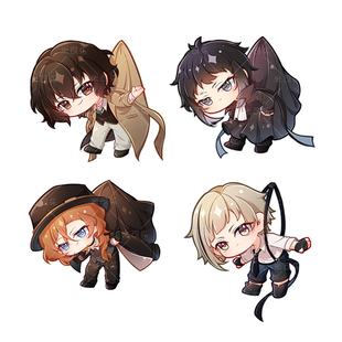 文豪野犬太宰治中原中也动漫Q版挂饰中岛敦芥川龙之介亚克力挂件