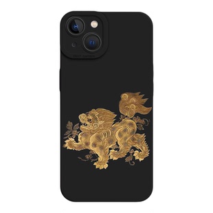 貔貅适用苹果13手机壳16新款iPhone15promax国风17新中式11国潮14高级感12mini小众x招财18男士xs硅胶8plup/7