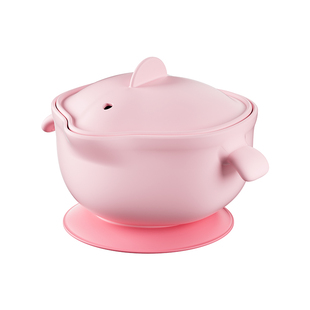 一刻间辅食碗婴儿专用硅胶吸盘碗宝宝吃饭鹰嘴碗六个月儿童餐具