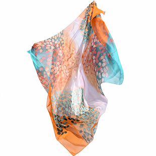 丝巾女2024新款沙滩丝巾防晒大披肩纱巾三亚海边披肩围巾夏季薄款