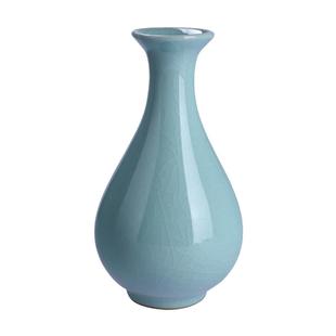 亲居龙泉产青瓷小花瓶简约创意装饰花器中式陶瓷水培花插家居摆件