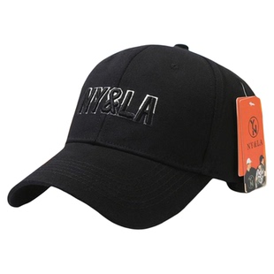 NY&LA刺绣棒球帽子帽子男款2025新款秋冬款高颜值鸭舌帽显脸小