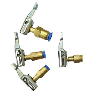 PU气管充气嘴打气嘴充气头加气嘴夹头快插转换头按压空压机转接