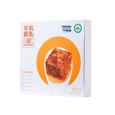 必洽有机腐乳特色湖南豆腐乳香辣味红方霉豆腐下饭360g家庭装正品