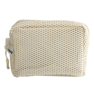 简约网纱化妆包便携收纳袋小包旅行方便携带双拉链收纳包证件包女