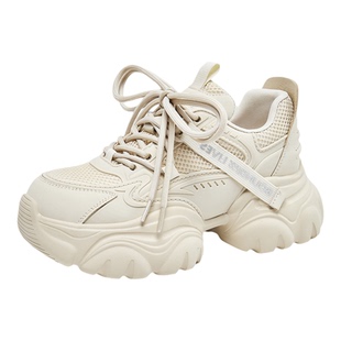 [孟子义同款系列]LeeCooper厚底老爹鞋女2026新款网面透气休闲鞋