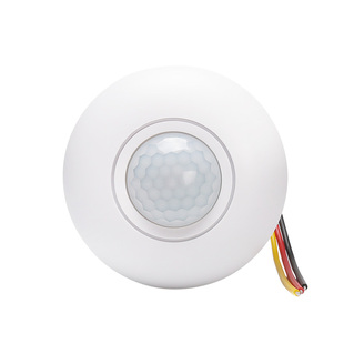 DC12V24V人体感应开关吸顶式红外传感器探头延时感光可调三线制