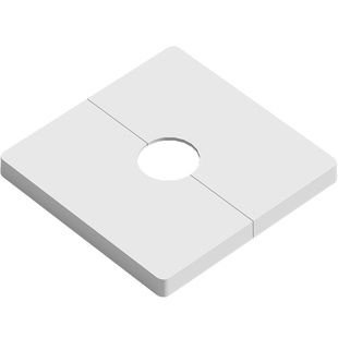 可拆式粘贴出线孔面板86新型空白面板带孔穿线开关装饰插座遮挡盖