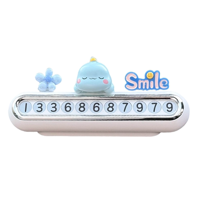 汽车临时停车牌车内女可爱摆件